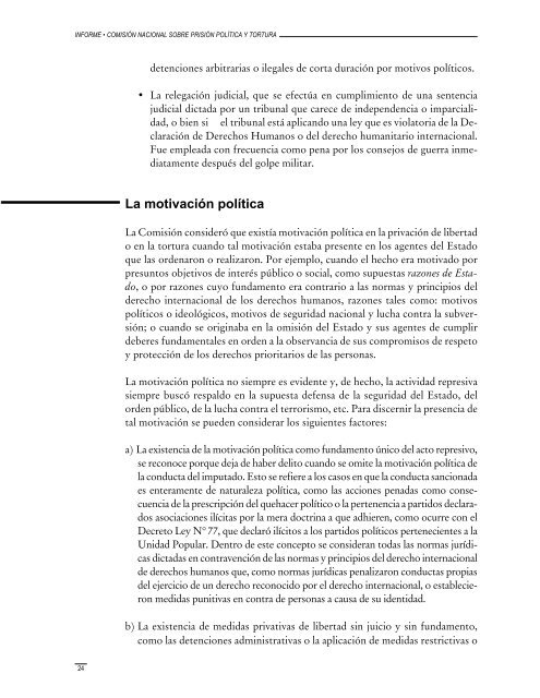 Informe de la ComisiÃ³n Nacional sobre PrisiÃ³n PolÃ­tica y Tortura