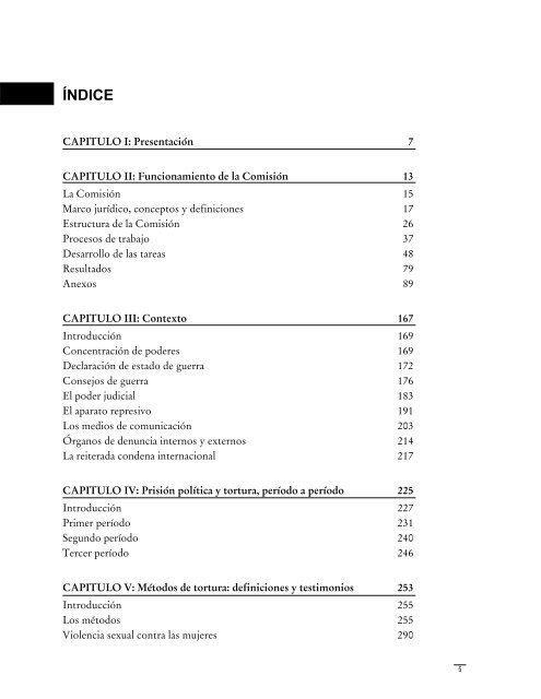 Informe de la ComisiÃ³n Nacional sobre PrisiÃ³n PolÃ­tica y Tortura