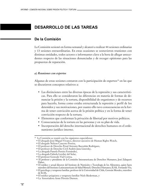 Informe de la ComisiÃ³n Nacional sobre PrisiÃ³n PolÃ­tica y Tortura