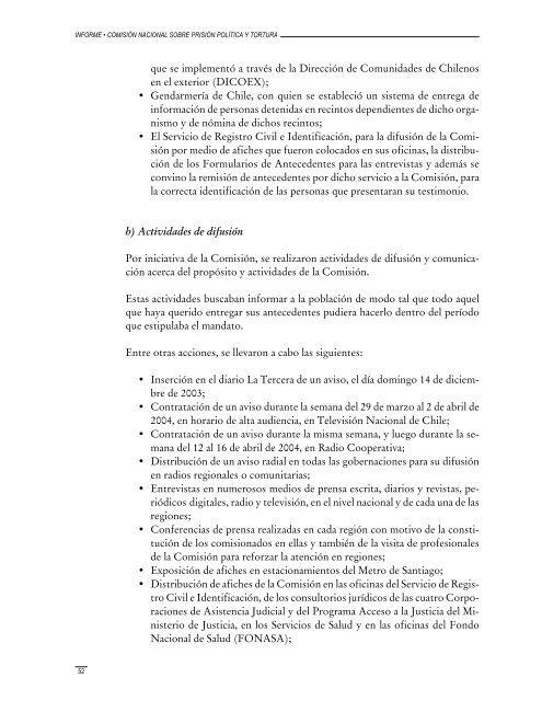 Informe de la ComisiÃ³n Nacional sobre PrisiÃ³n PolÃ­tica y Tortura