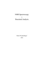 NMR Spectroscopy in Strutural Analysis