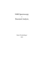 NMR Spectroscopy in Strutural Analysis