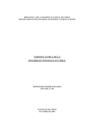 (NÂº283 Visiones acerca de la seguridad ciudadana en Chile.)