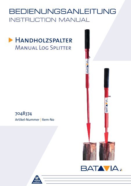 Handholzspalter - batavia.eu