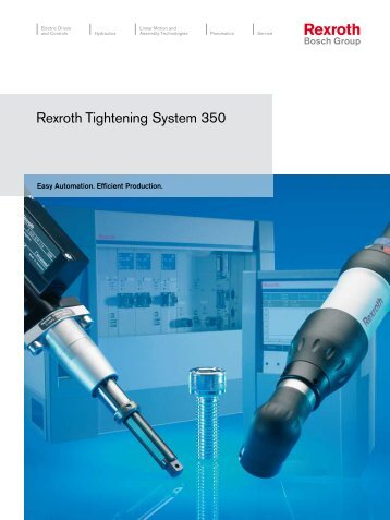 Rexroth Tightening System 350 - Bosch Rexroth Corp.