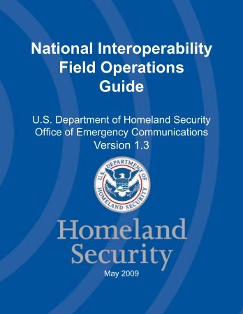 National Interoperability Field Operations Guide - West Virginia ...