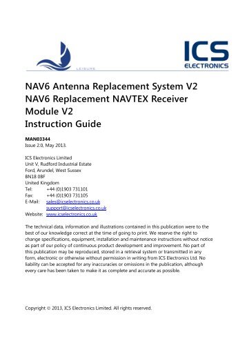 NAV6 Antenna Replacement Guide - ICS Electronics Ltd