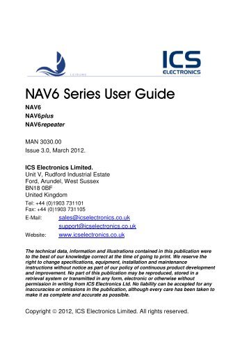 NAV6 User Guide Issue 3 - ICS Electronics Ltd
