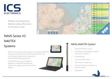 Leaflet NAV6 eNAVTEX System V2.pub - ICS Electronics Ltd