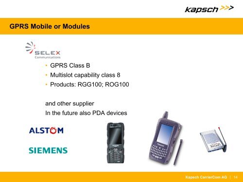 GSM-R and GPRS