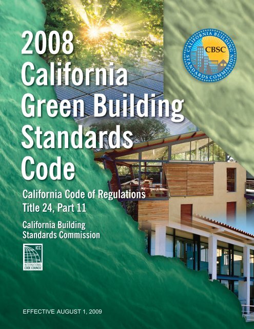 Green Building Standards Code - State of California