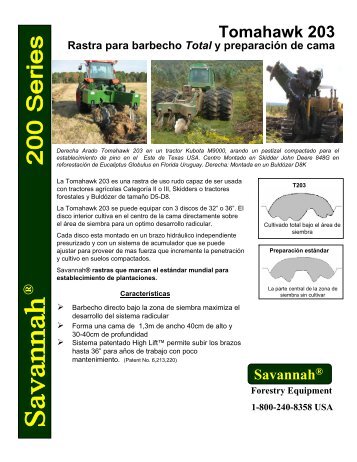 Tomahawk 203 - Savannah Forestry Equipment, LLC.