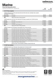 Honda outboard pricelist. Boats and Outboards ... - Morgan Marine