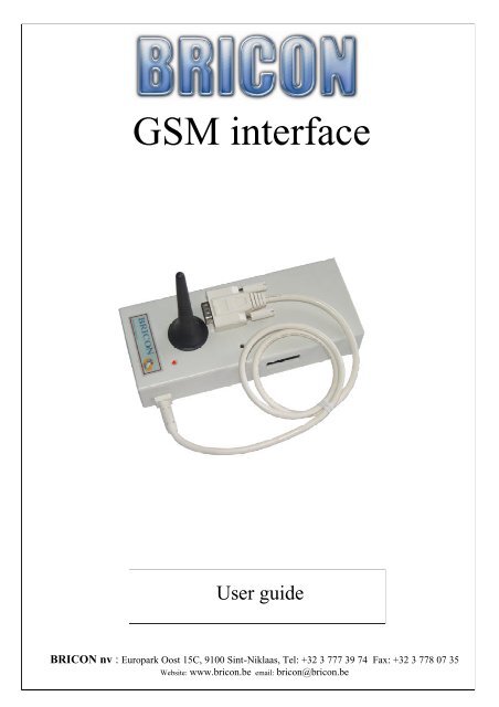 GSM interface - bricon