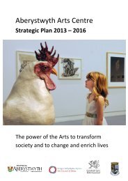 Strategic Plan 2013 – 2016 - Aberystwyth Arts Centre