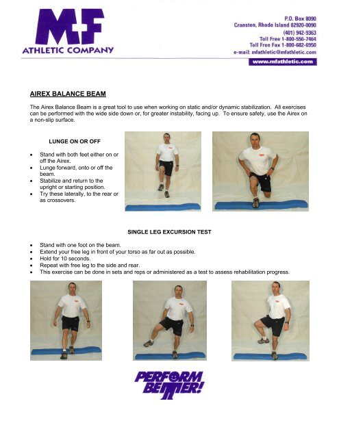 balance training exercises pdf