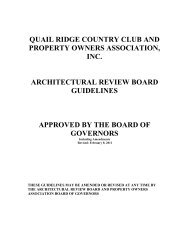 architectural review board mission statement - Quail Ridge Country ...