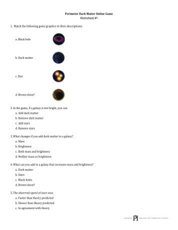 Worksheet #1 - Perimeter Institute