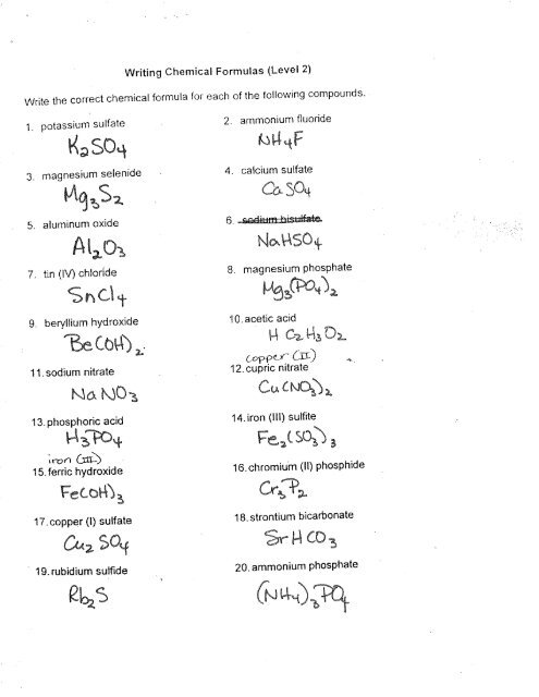 essay about chemical formula