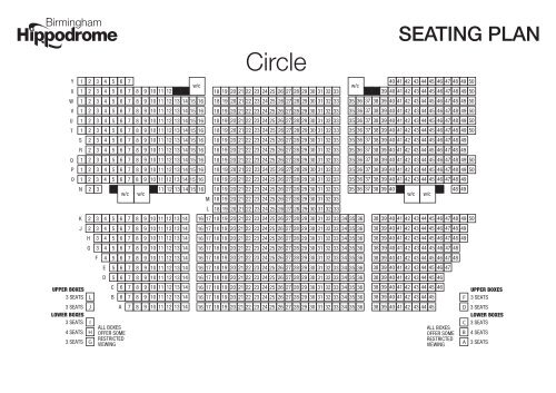 Circle Stalls Birmingham Hippodrome