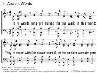 1 - Ancient Words - Graymere church of Christ