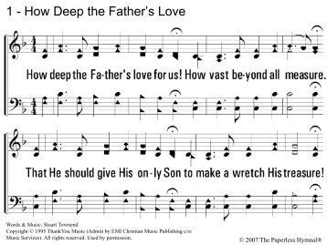 1 - How Deep the Father's Love - Graymere church of Christ