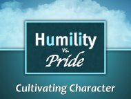 Cultivating Character