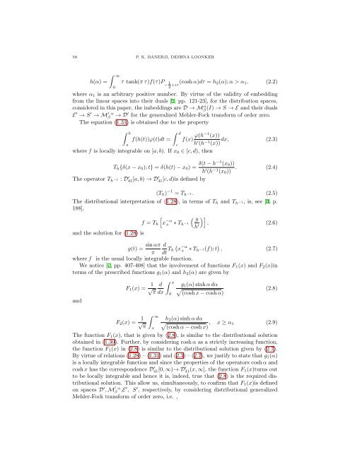 DUAL INTEGRAL EQUATIONS INVOLVING LEGENDRE ...