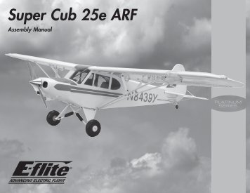 Super Cub 25e ARF Manual - E-flite