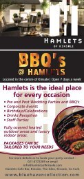 BBQ Menu - Hamlets of Kinsale