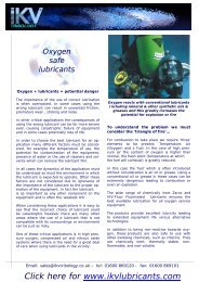 Oxygen Safe Lubricants for SCUBA diving, medical & emergency ...