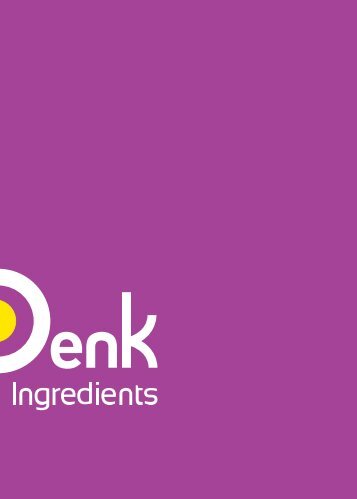 Ihr Partner für innovative Rohstoffe - Denk Ingredients Gmbh
