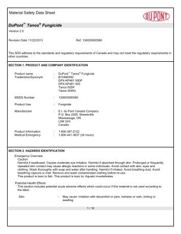 Tanos msds english.pdf - Bartlett.ca