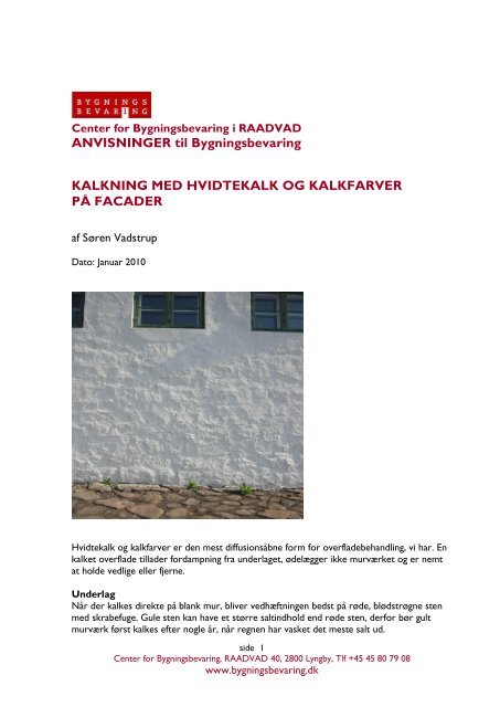 Kalkning kemisk formel