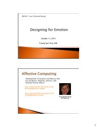 Social & Emotional Aspects of Interaction Part 2 - HcI