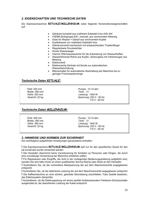 RITUALE MILLENNIUM - ISOMAC