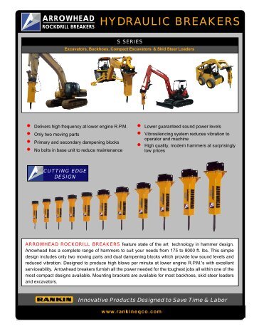 HYDRAULIC BREAKERS - Rankin Equipment Co.