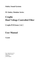 Croglin VCF User Manual - Oakley Sound Systems