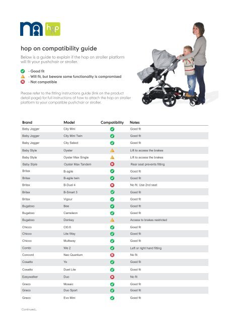 mothercare hop on buggy board connectors