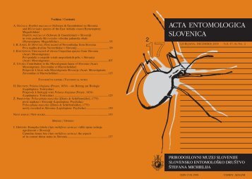 Vsebina / Content (.pdf) - Prirodoslovni muzej Slovenije