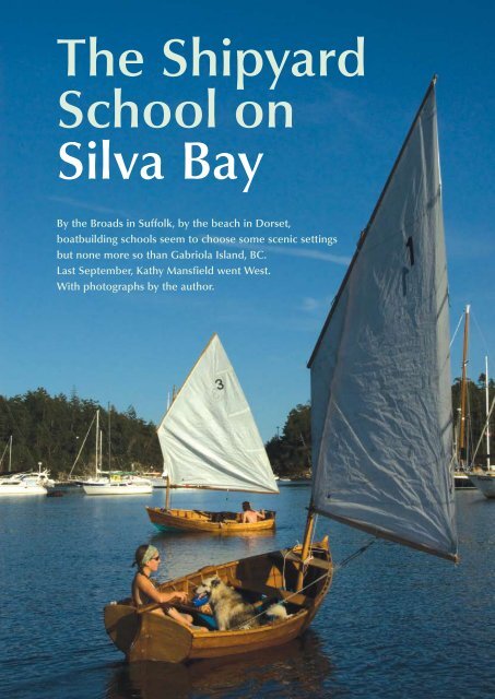 The Shipyard School On Silva Bay Boat Design Net