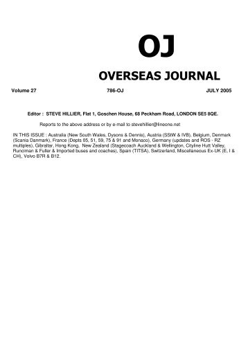 OJ OVERSEAS JOURNAL - The PSV Circle Website