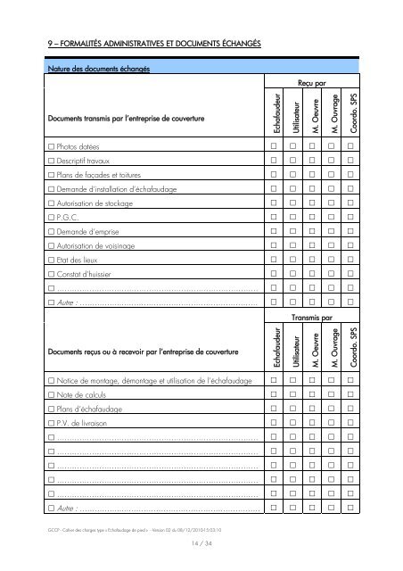 TÃ©lÃ©charger le fichier - Syndicat FranÃ§ais de l'Echafaudage, du ...