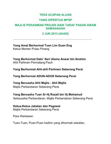 Ucapan YDP MPSP Berilmu t