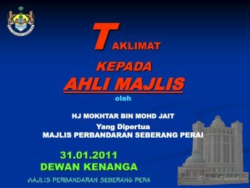 AHLI MAJLIS - Pantas | MPSP - Majlis Perbandaran Seberang Perai