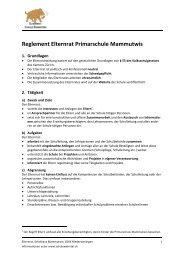 Reglement Elternrat Primarschule Mammutwis - Schule Wehntal ...