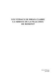 les vitraux de la Fille-Dieu et leur histoire - Tomas Mikulas