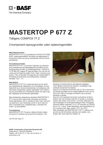 Mastertop P 677 Z.qxp - BASF