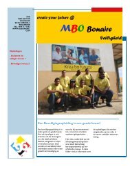 MBO Folder veiligheid 2013-2014. - Scholengemeenschap Bonaire