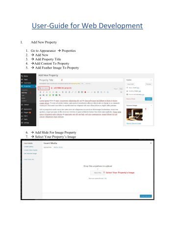 User-Guide for Web Development